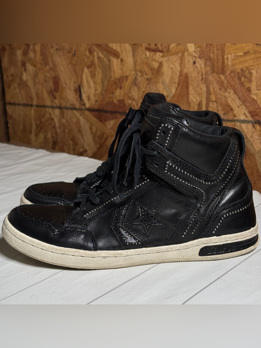 Converse x John Varvatos Weapon Mid Sneakers Studded Streetwear Unisex‎ Womens 8